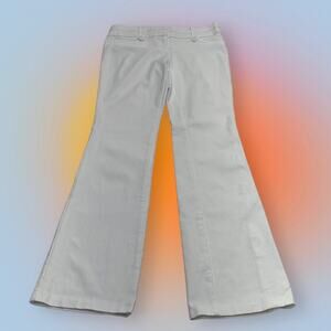 JOE B Women’s 3 (Juniors) White Stretchy Bootcut Pant